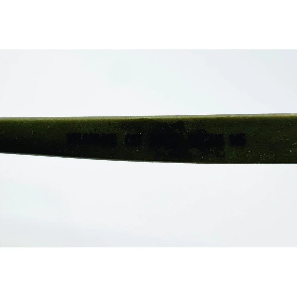 Champion Eyeglasses Mens Black Green Rectangle Metal Frames 55-18-145 45032